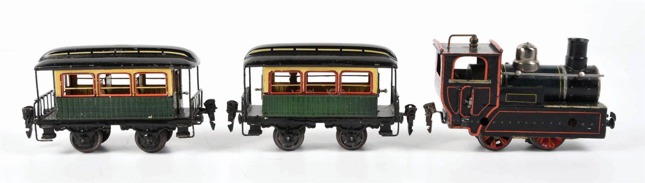 SCARCE HAND-PAINTED GERMAN MARKLIN O GAUGE COGWHEEL TRAIN SET