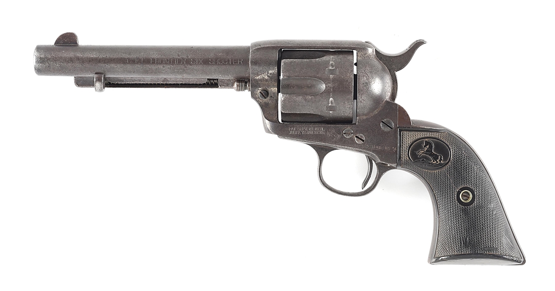 (C) COLT FRONTIER SIX SHOOTER SINGLE ACTION REVOLVER.