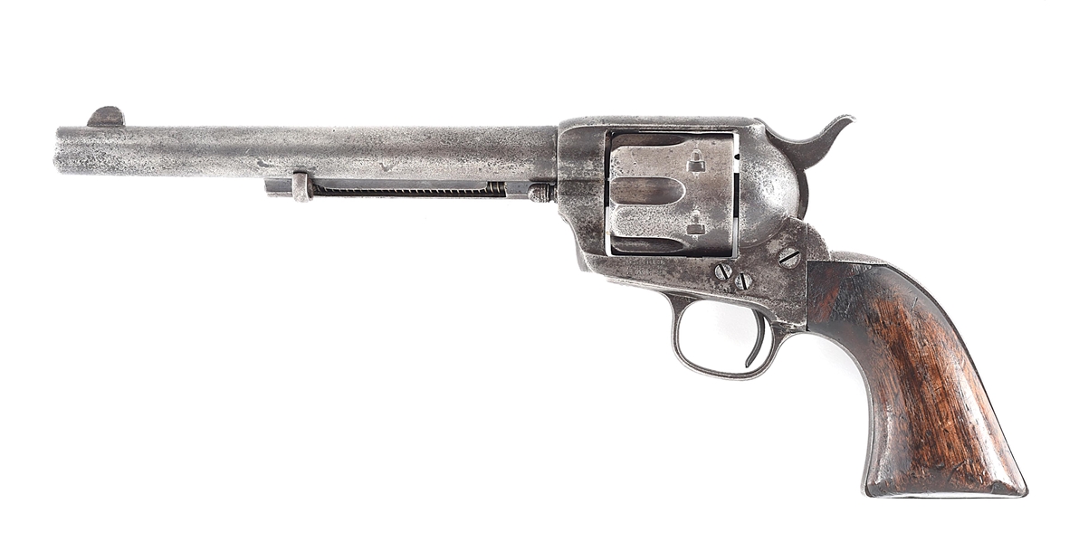 (A) AMERICAN EXPRESS CO. MARKED COLT SINGLE ACTION ARMY REVOLVER.