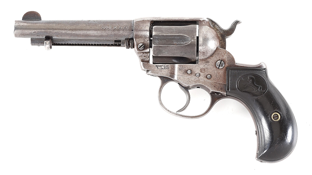 (C) COLT MODEL 1877 THUNDERER DOUBLE ACTION REVOLVER INSCRIBED TO YUMA COUNTY, ARIZONA SHERIFF GUS LIVINGSTON.