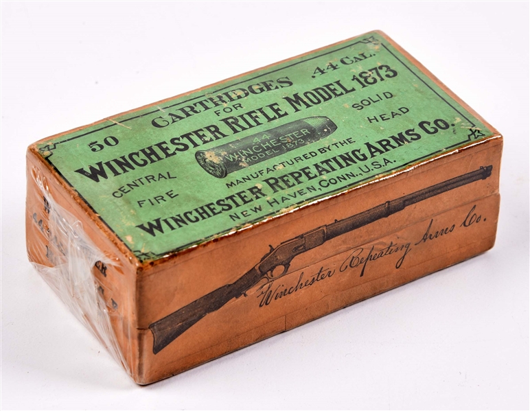 2 PIECE BOX OF 50 WINCHESTER .44-40 WCF CARTRIDGES.