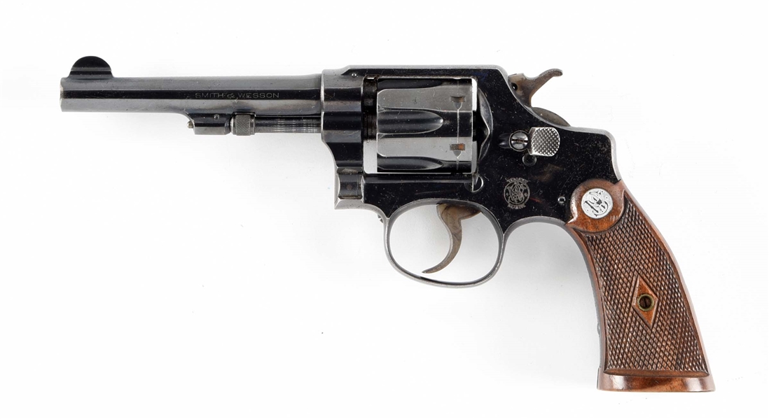(C) SMITH & WESSON PRE-WAR REGULATION POLICE DOUBLE ACTION REVOLVER.