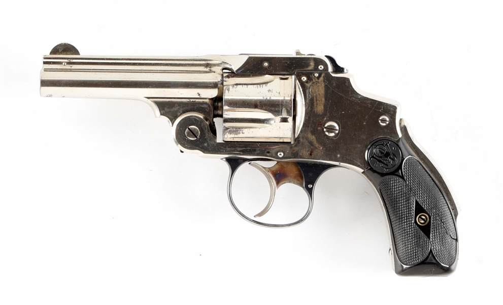 (A) SMITH & WESSON 3RD MODEL .38 SAFETY DOUBLE ACTION REVOLVER.
