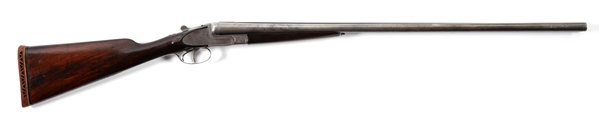 (C) ENGRAVED BELGIAN 16 BORE SIDE BY SIDE SHOTGUN.