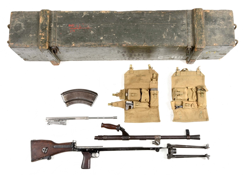 BREN PARTS KIT IN CRATE.