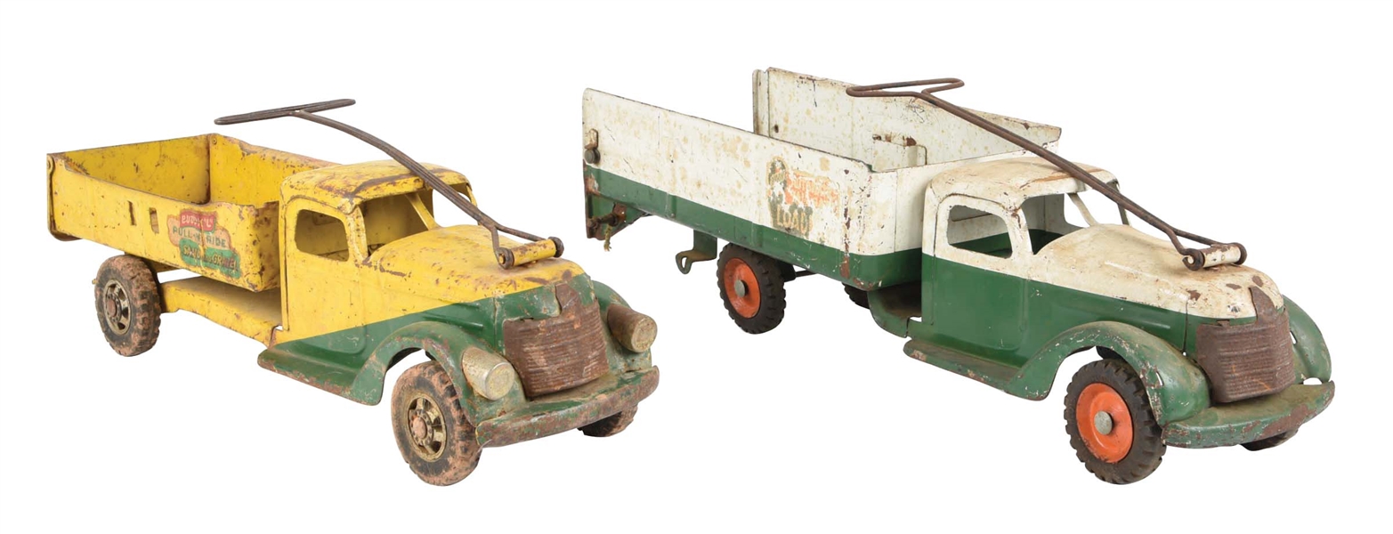 LOT OF 2: PRESSED STEEL BUDDY "L" TOY TRUCKS