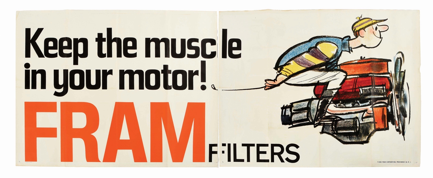 1965 TWO PIECE FROM MOTOR MUSCLE POSTER.
