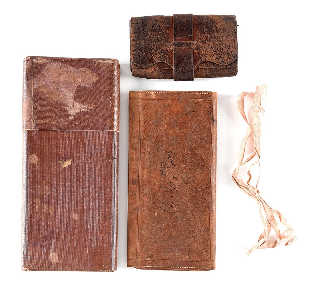 PURPORTED JOHN WILKES BOOTH WALLET, BILLFOLD AND DOCUMENT CASE.