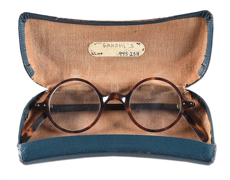 MOHANDAS K. GANDHIS EYEGLASSES, EX-LATTIMER.