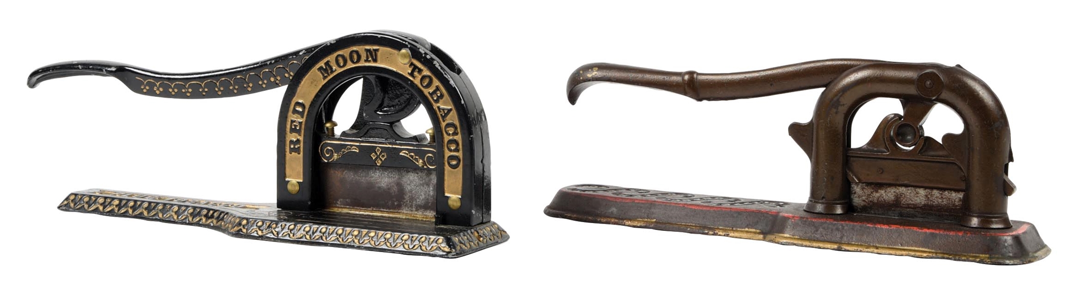 PAIR OF CAST IRON TOBACCO CUTTERS