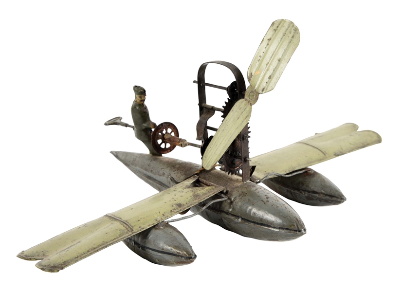 UNUSUAL EARLY ERNST PLANK EP SEAPLANE TOY