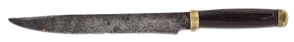 CIVIL WAR CONFEDERATE T.A. POTTS PIKE HEAD BOWIE KNIFE.