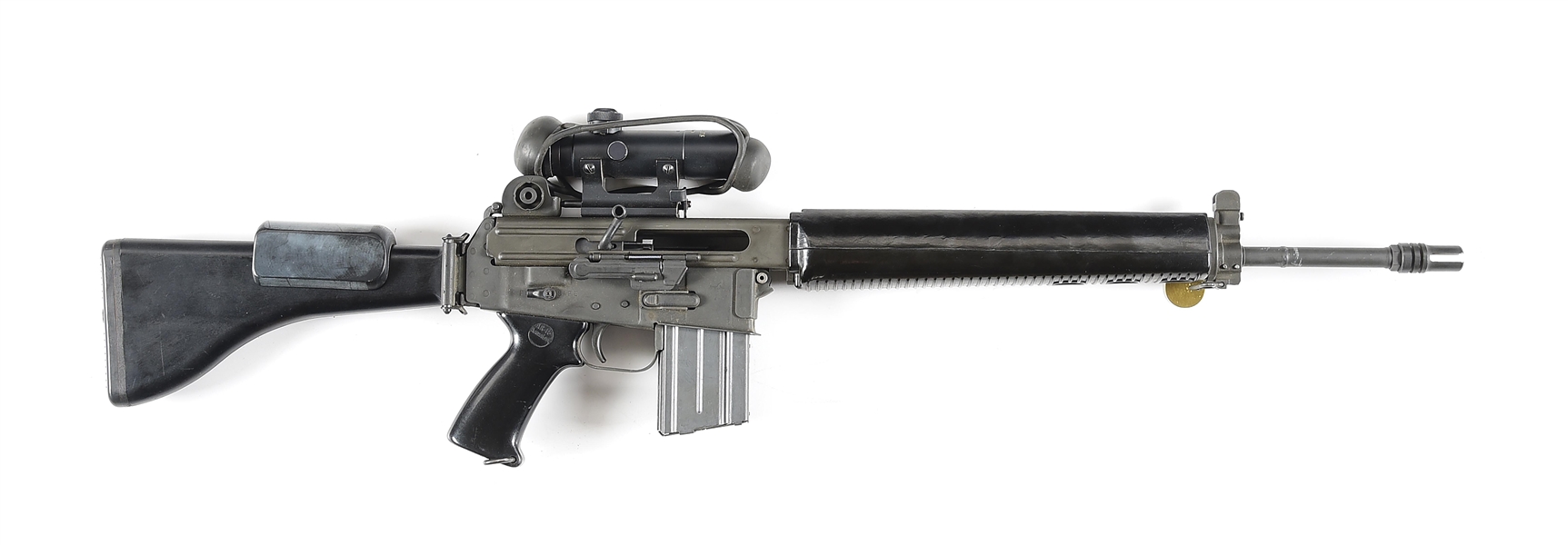 (C) SCARCE HOWA ARMALITE AR-180 SEMI AUTOMATIC RIFLE WITH SCOPE.