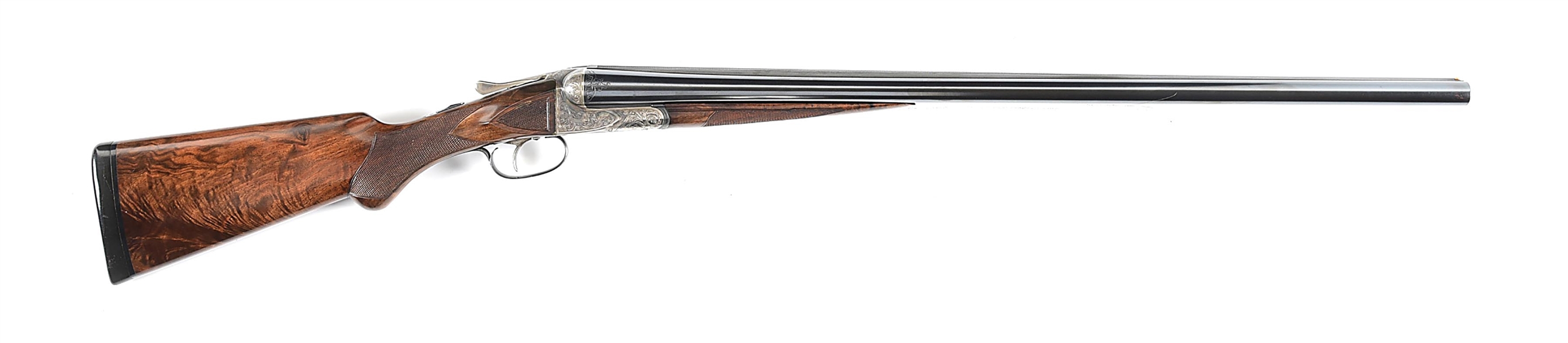 (C) A.H. FOX BE GRADE 12 GAUGE SIDE BY SIDE SHOTGUN.