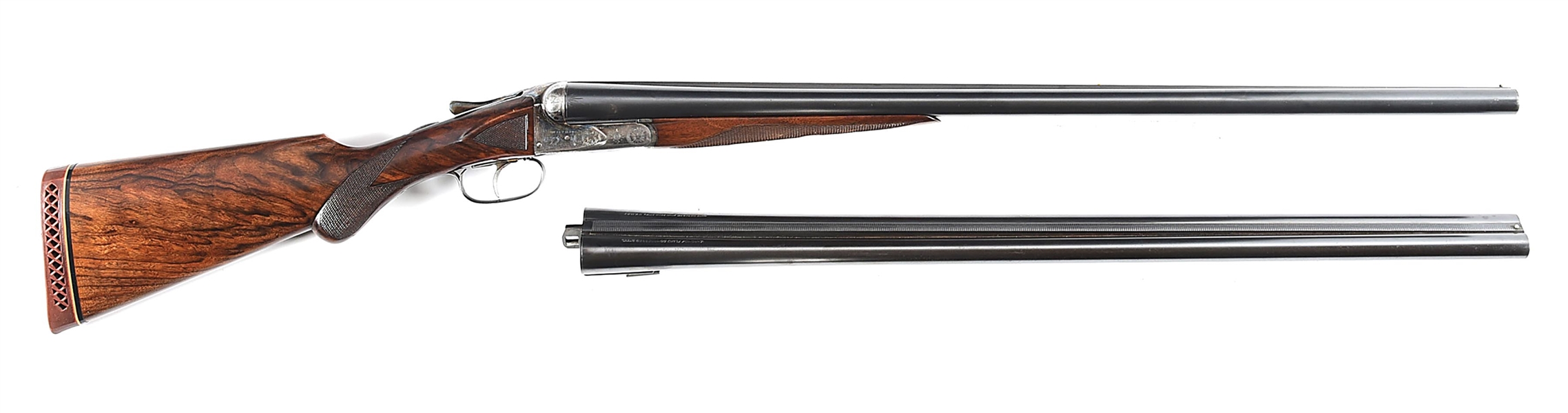 (C) A.H. FOX BE GRADE 12 GAUGE SIDE BY SIDE SHOTGUN, 2 BARREL SET.