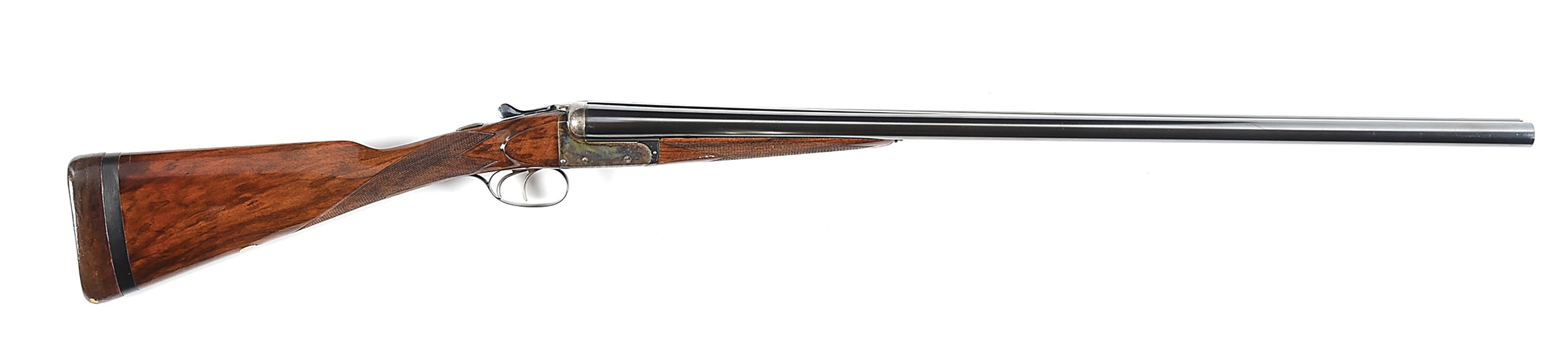 (C) WEBLEY & SCOTT BOXLOCK SIDE BY SIDE 12 BORE SHOTGUN.