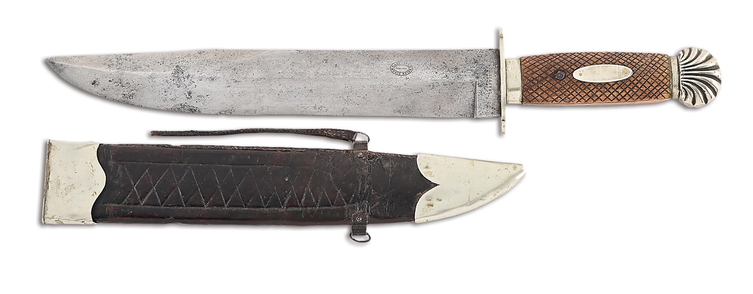 MASSIVE SHEFFIELD BOWIE KNIFE.