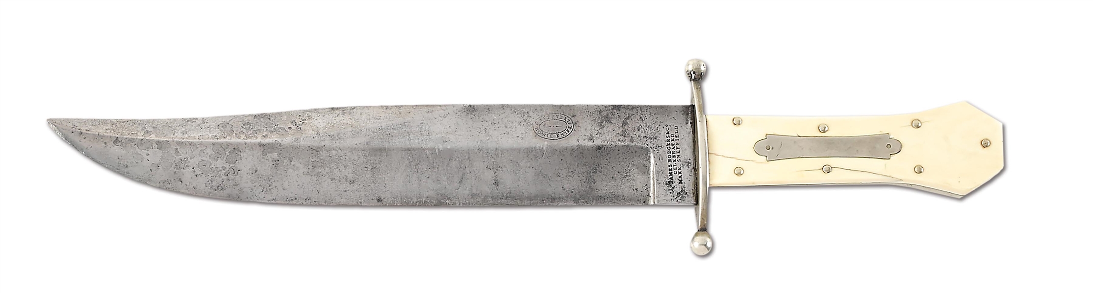 LARGE JAMES RODGERS & CO BOWIE KNIFE.