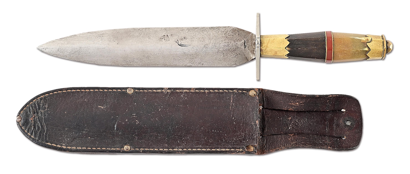 LARGE EXTREMELY RARE SCAGEL MADE VL&A MARKED KNIFE.