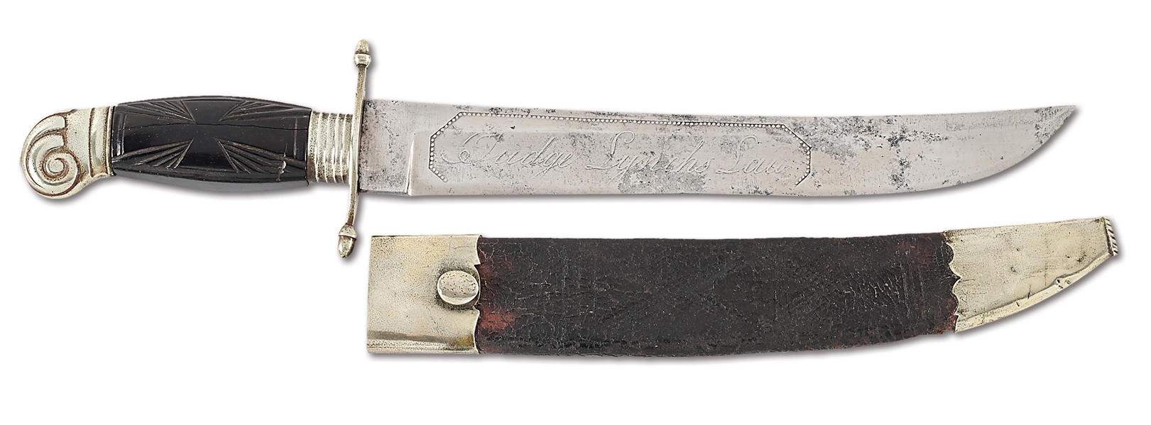 NEW ORLEANS "JUDGE LYNCHS LAW" BOWIE KNIFE.