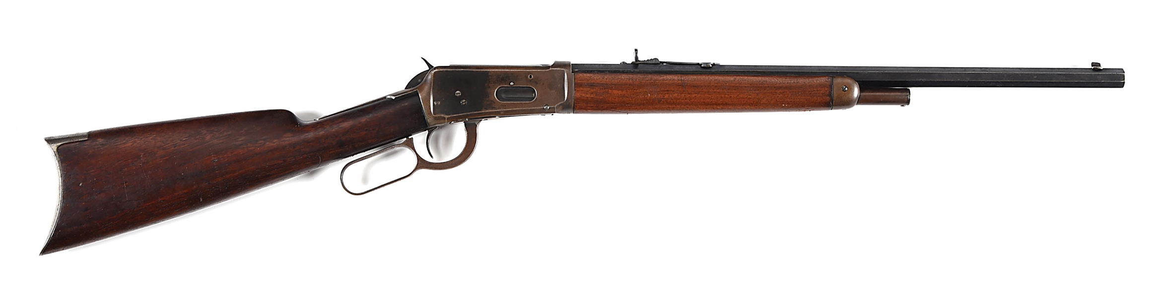 (C) WINCHESTER MODEL 1894 LEVER ACTION SHORT RIFLE IN 38-55. 