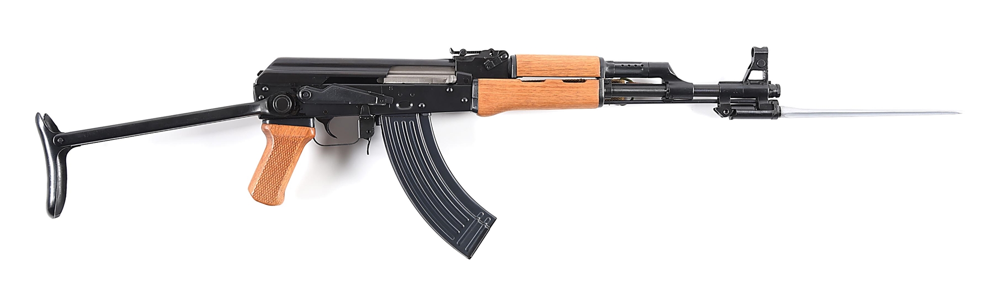 (M) EXCELLENT PRE-BAN POLYETCH AKS-762 SPIKER UNDERFOLDER SEMI-AUTOMATIC RIFLE WITH BOX.