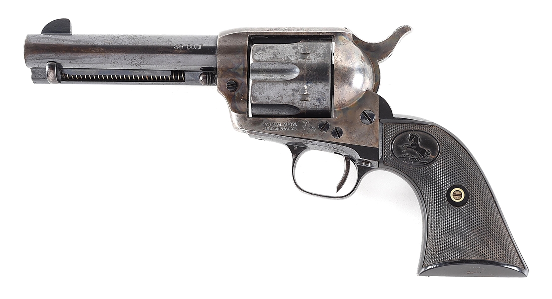 (C) INTER WAR PERIOD COLT SINGLE ACTION ARMY REVOLVER (1927).