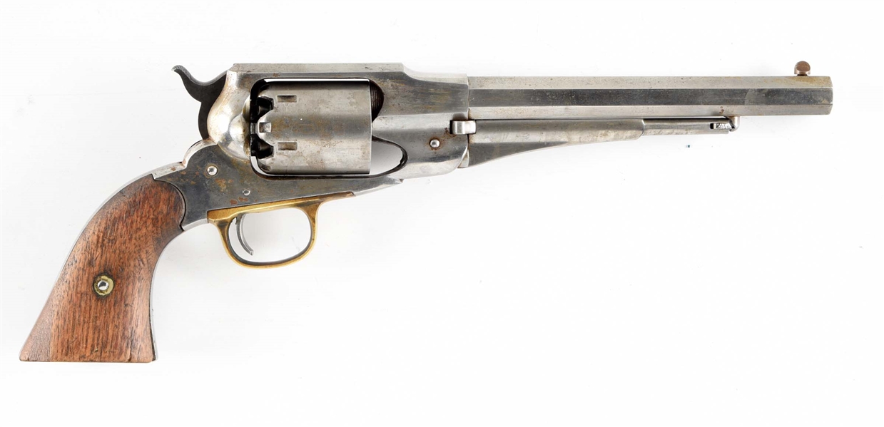 (A) REMINGTON ARMY MODEL 1858 .44 PERCUSSION REVOLVER. 