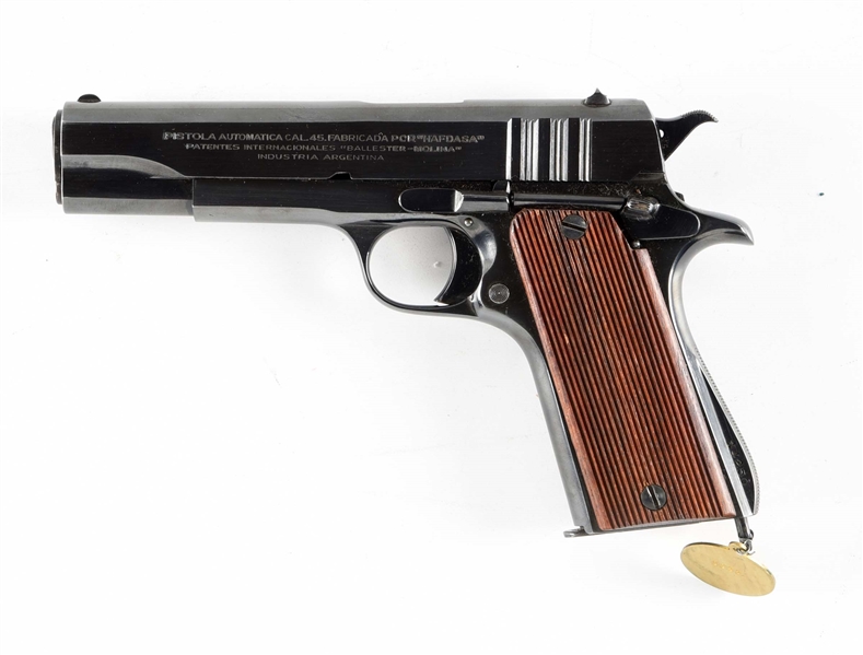 (C) BRITISH PROOFED ARGENTINE BALLESTER-MOLINA SEMI AUTOMATIC PISTOL.