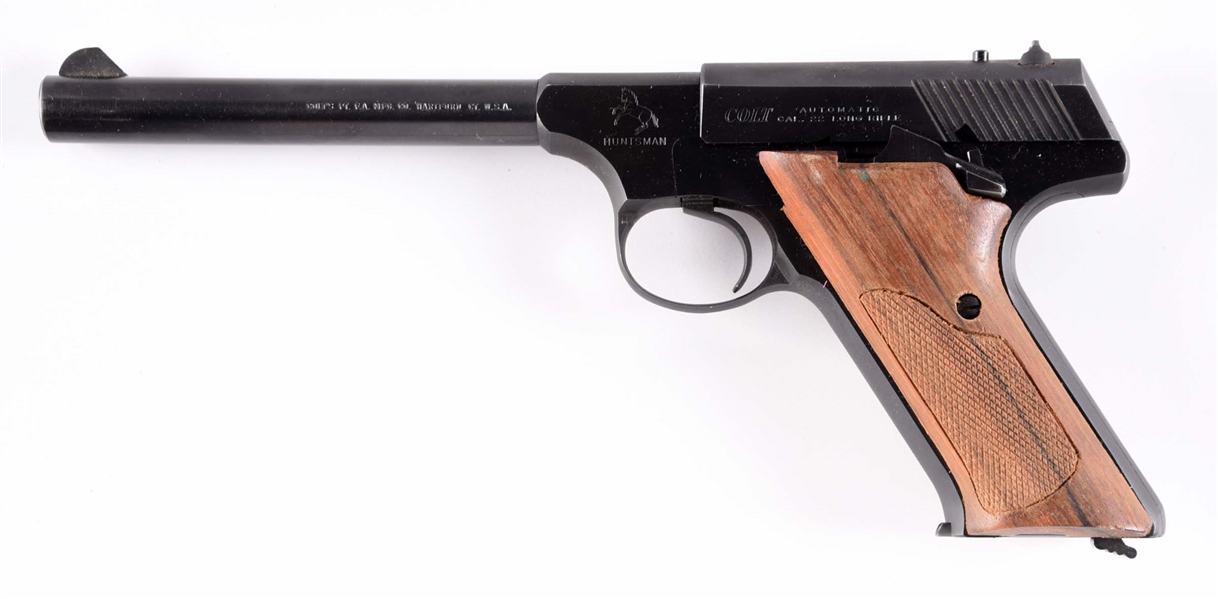 (C) COLT HUNTSMAN SEMI AUTOMATIC PISTOL WITH BOX.