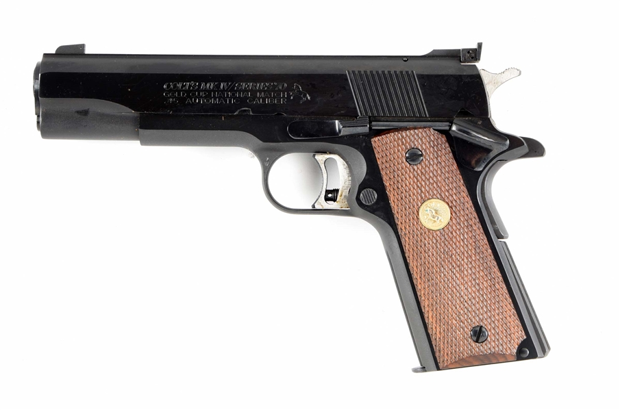 (M) COLT GOLD CUP NATIONAL MATCH SEMI AUTOMATIC PISTOL.