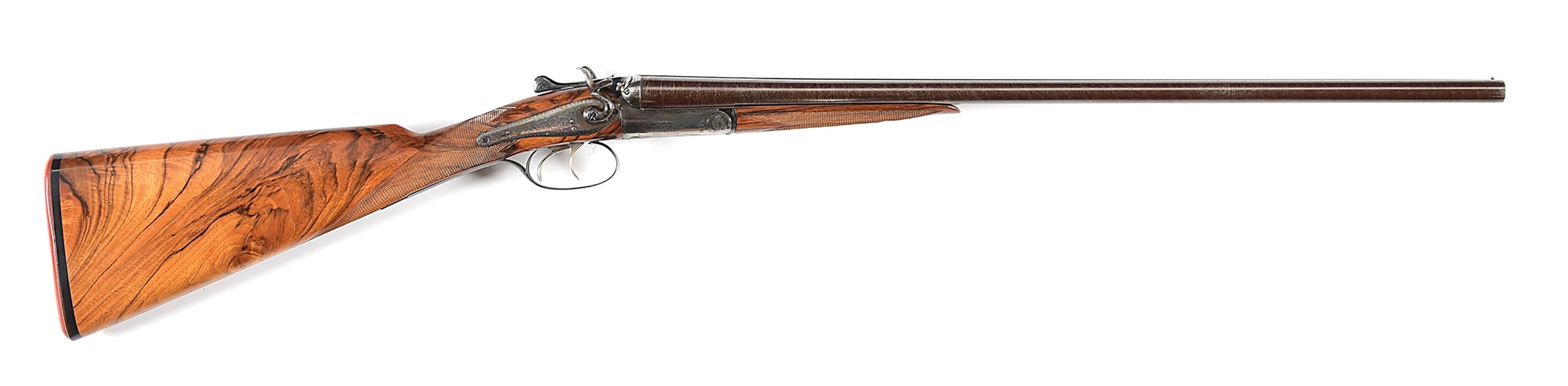 (C) W.M. HILL 28 BORE SIDE BY SIDE HAMMER SHOTGUN.