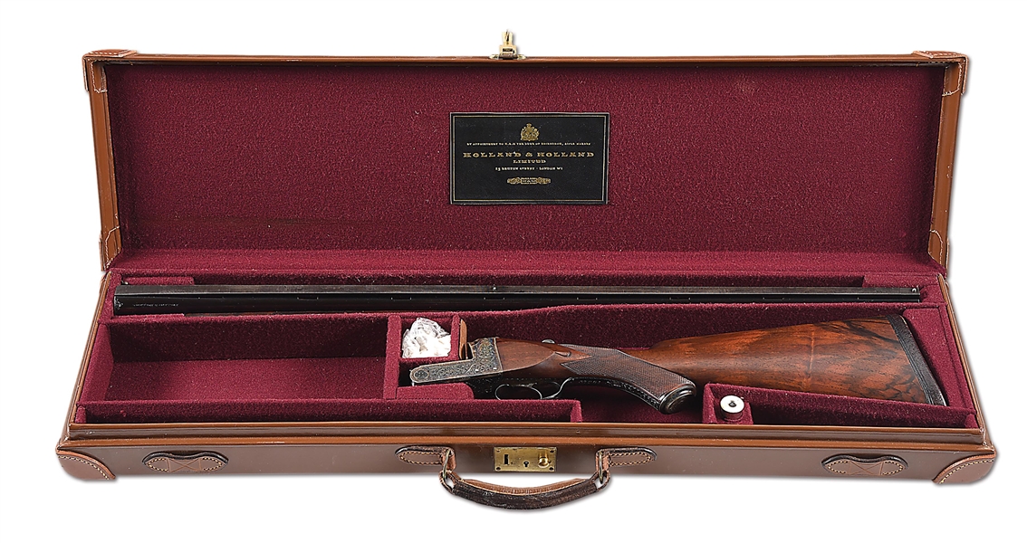 (C) HOLLAND & HOLLAND 12 GAUGE SINGLE BARREL TRAP SHOTGUN.