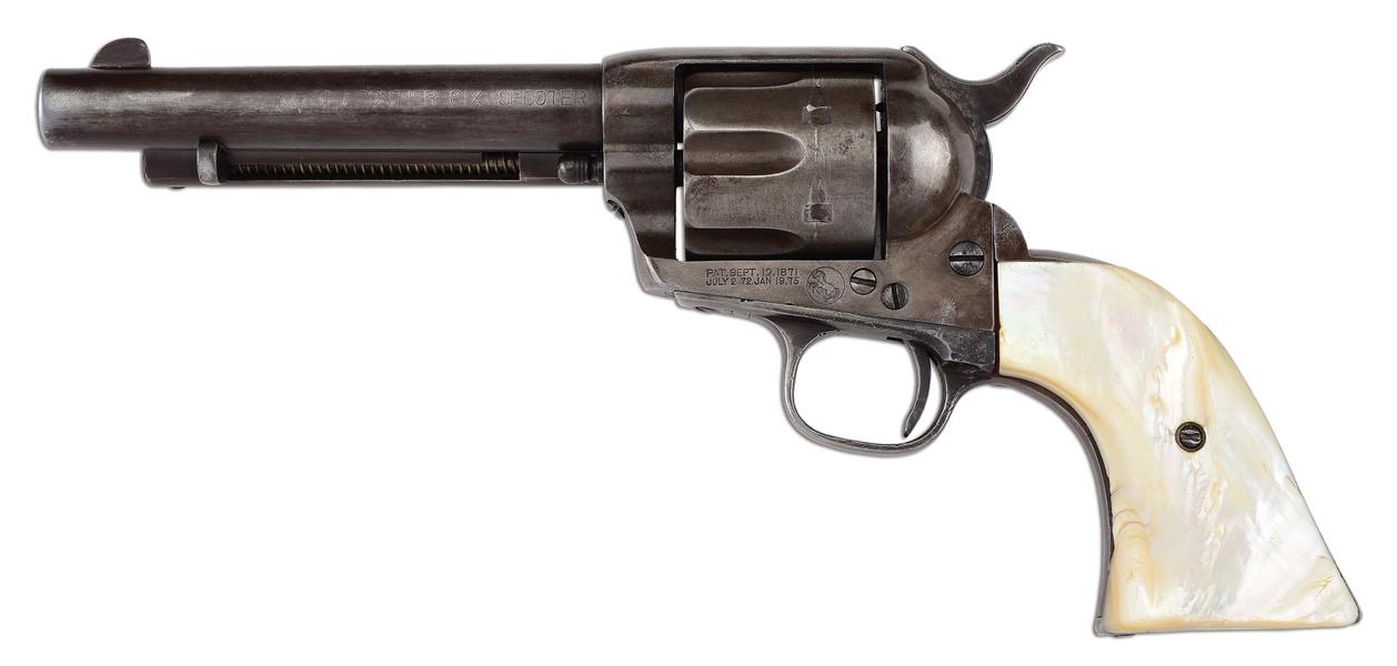 (A) HISTORIC COLT FRONTIER SIX SHOOTER REVOLVER OF COLORADO MARSHALL J.W. SCYBERT.