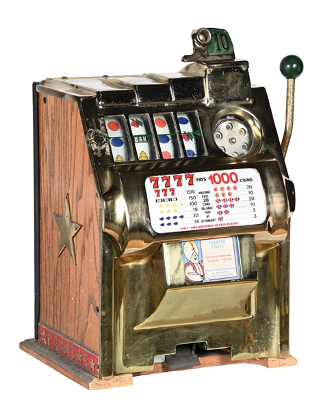 10¢ PACE 4-REEL SLOT MACHINE.