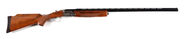 (M) BOXED SKB MODEL 585 OVER UNDER/SINGLE BARREL TRAP SHOTGUN 2 BARREL SET.