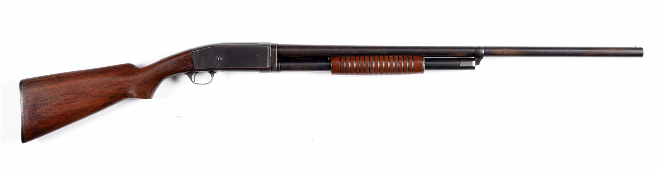 (C) REMINGTON MODEL 10 SLIDE ACTION SHOTGUN.