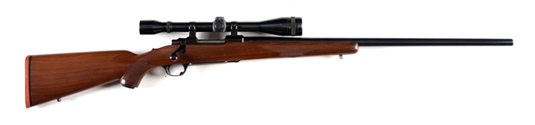 (C) BOXED PRE-WARNING RUGER M77 VARMINT BOLT ACTION RIFLE IN .220 SWIFT.