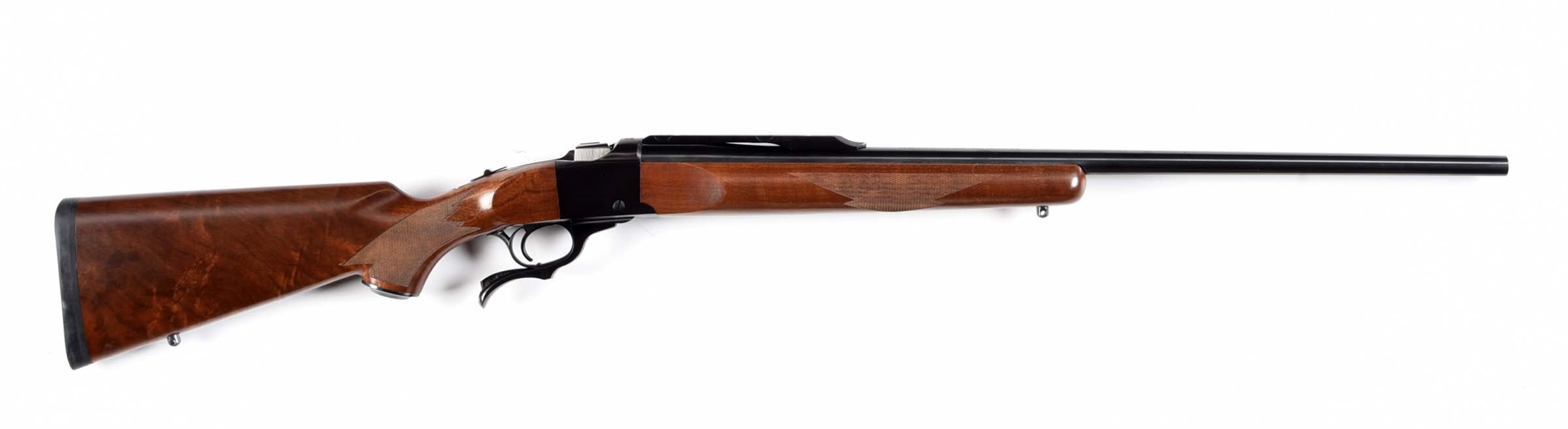 (M) BOXED RUGER NO. 1 SINGLE SHOT RIFLE IN .218 BEE. 