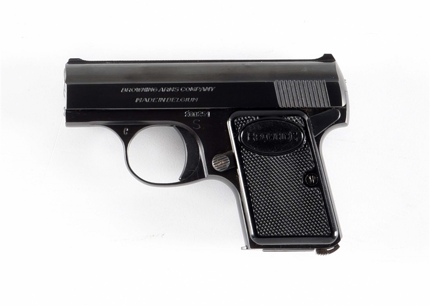 (C) BOXED  BROWNING BABY SEMI AUTOMATIC POCKET PISTOL.