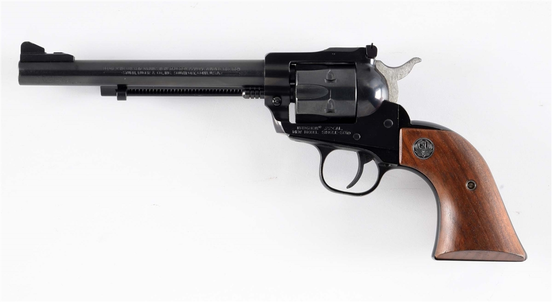 (M) RUGER NEW MODEL SINGLE-SIX CONVERTIBLE SINGLE ACTION REVOLVER.