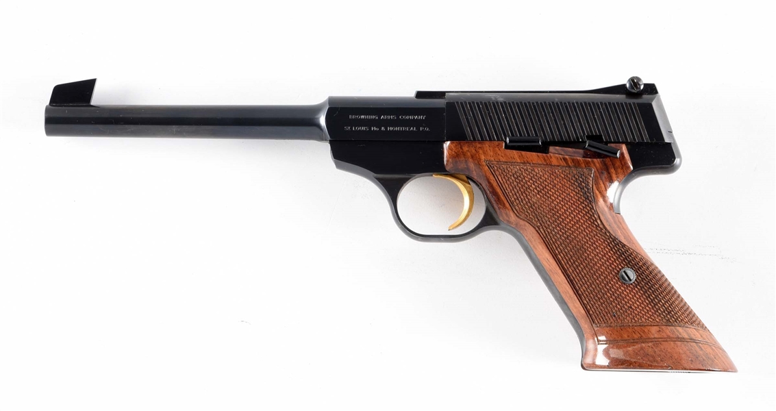 (C) BOXED BROWNING CHALLENGER SEMI AUTOMATIC PISTOL. 