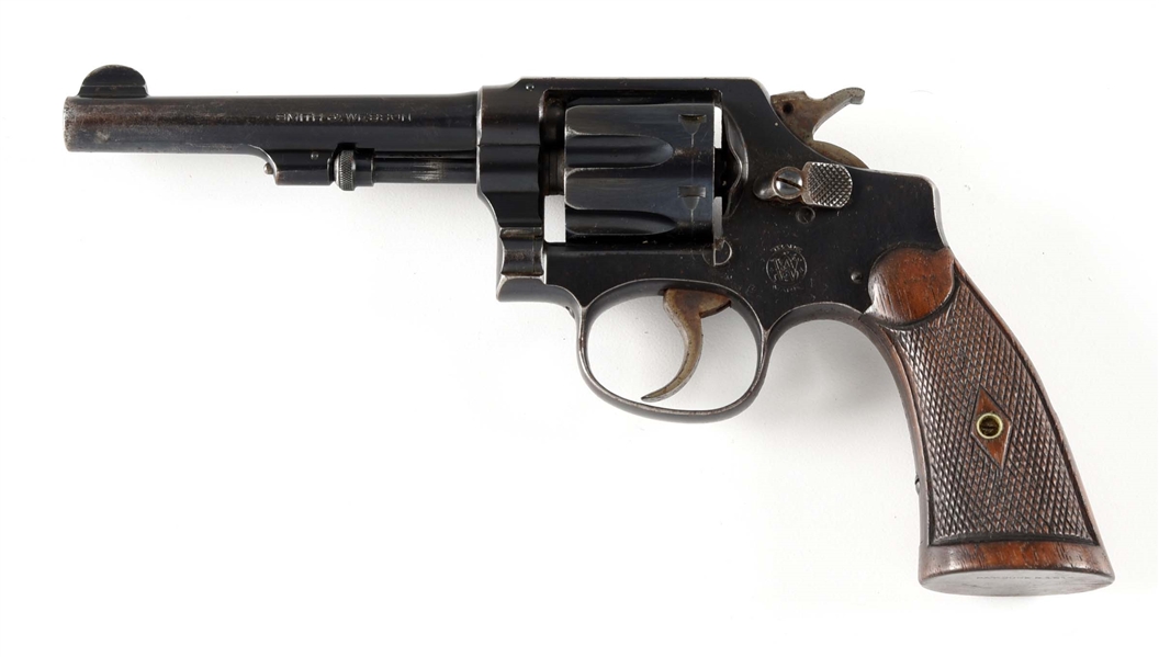 (C) SMITH & WESSON .32 HAND EJECTOR 3RD MODEL DOUBLE ACTION REVOLVER.