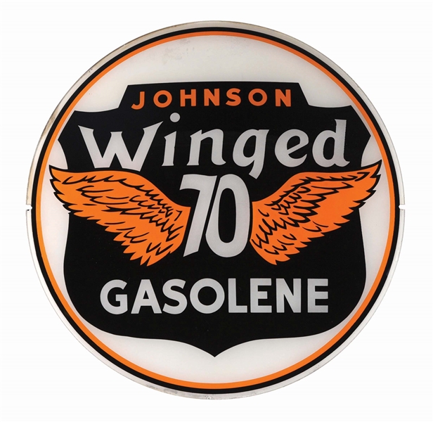 JOHNSON WINGED 70 GASOLENE 13.5" GLOBE LENS AGS 92. 