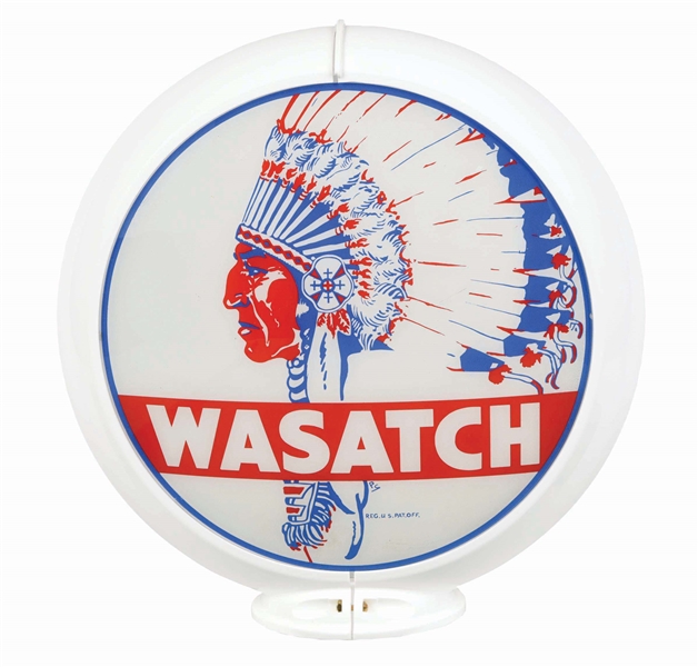 WASATCH GASOLINE SINGLE 13.5" GLOBE LENS ON CAPCO BODY AGS 89.