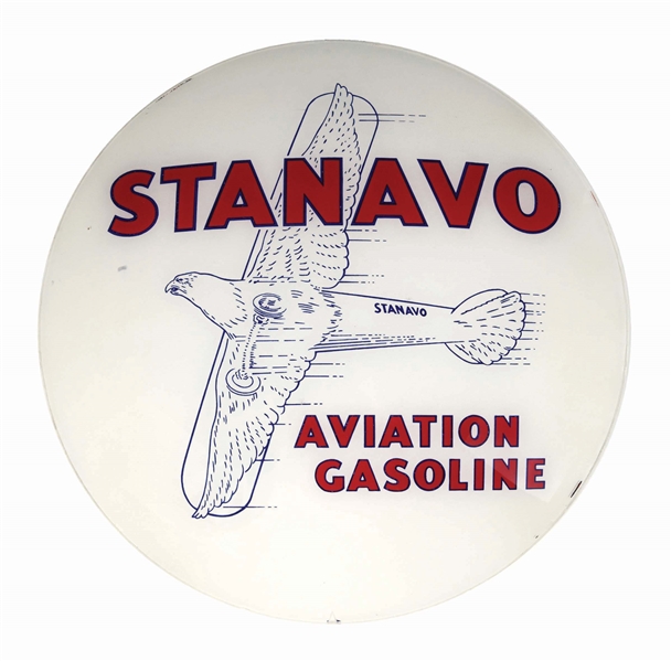 STANAVO AVIATION GASOLINE SINGLE 16.5" GLOBE LENS AGS 93. 