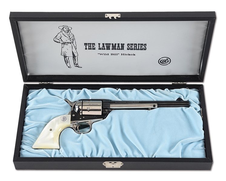 (C) LAWMAN SERIES COLT WILD BILL HICKOK SINGLE ACTION ARMY REVOLVER.