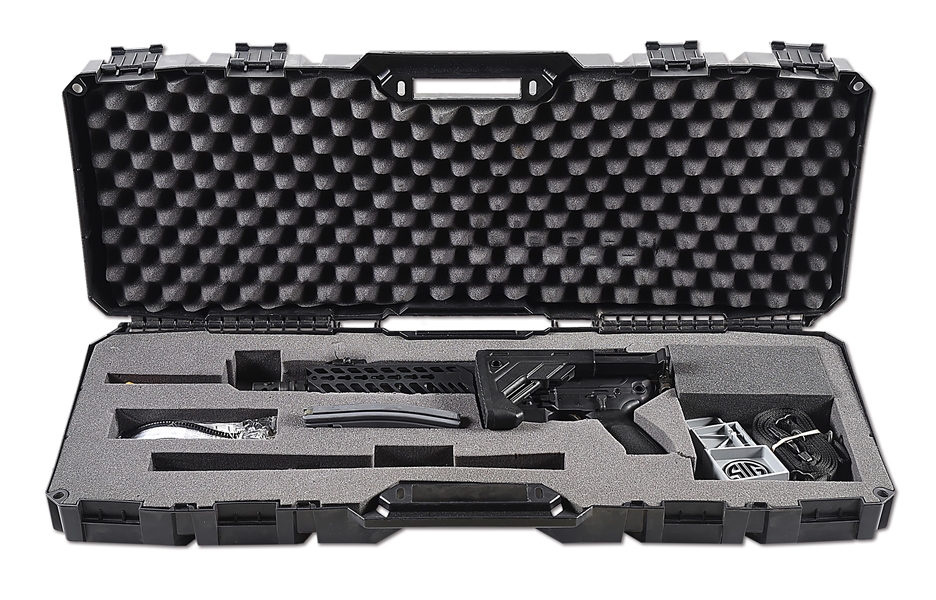 (N) SIG ARMS MCX SHORT BARRELED RIFLE WITH .300 BLACKOUT AND 5.56MM BARRELS AND FACTORY CASE (SHORT BARRELED RIFLE).
