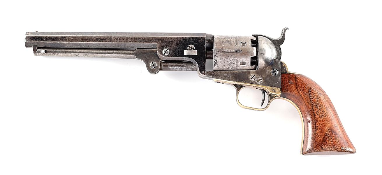 (A) COLT MODEL 1851 NAVY PERCUSSION REVOLVER.