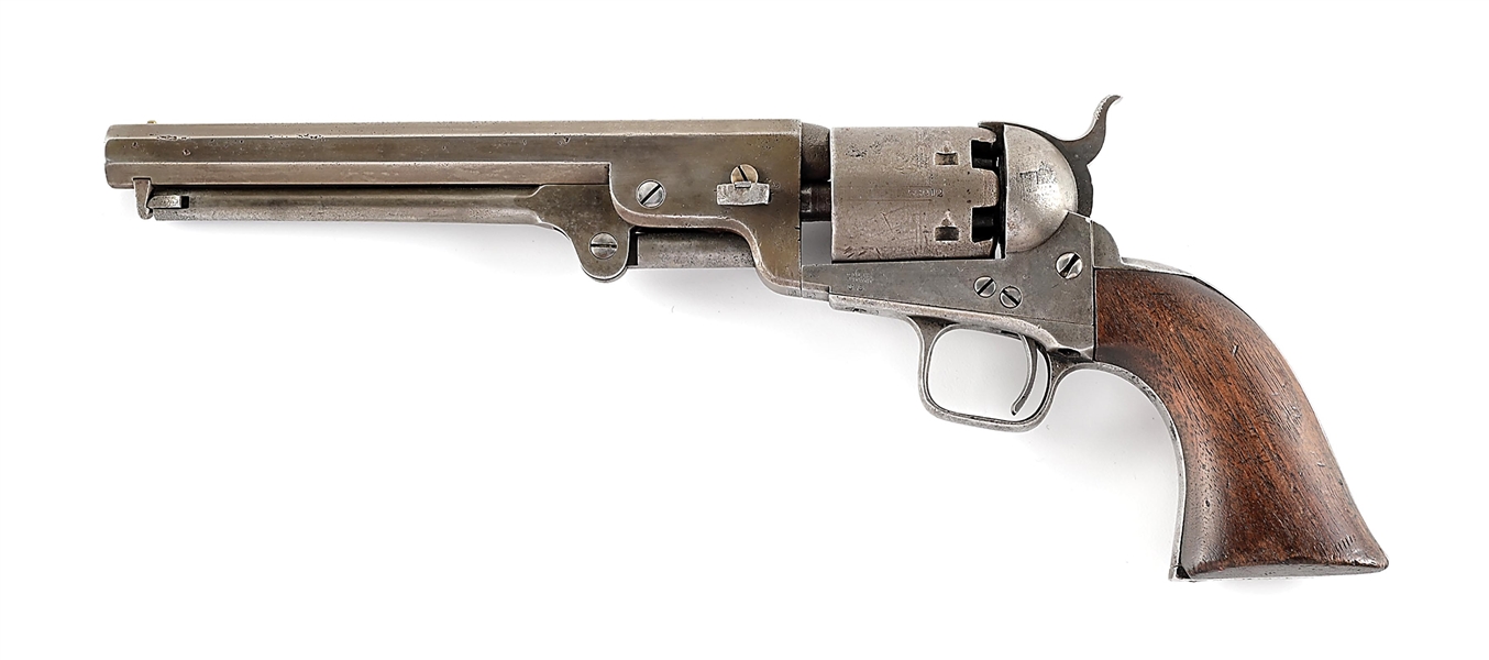 (A) EARLY PURCHASE COLT MODEL 1851 NAVY-NAVY PERCUSSION REVOLVER.